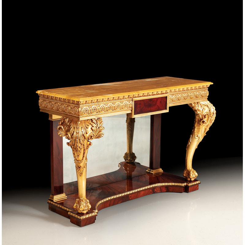 George Iii 61" Console Table and Mirror Set