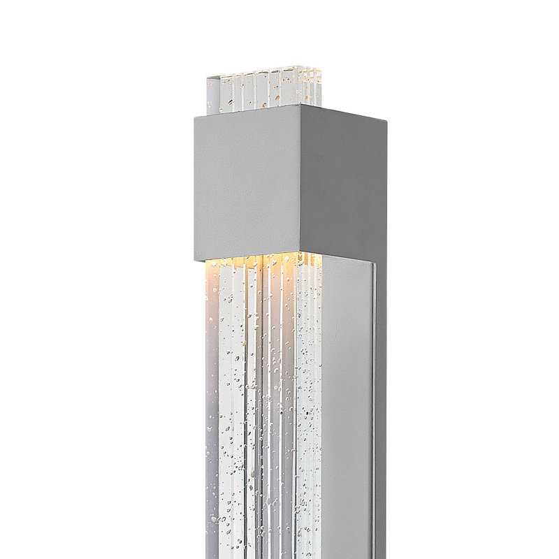 Glacier LED Outdoor Flush Mount, Bronze, 22" H x 4.8" W x 4" D
