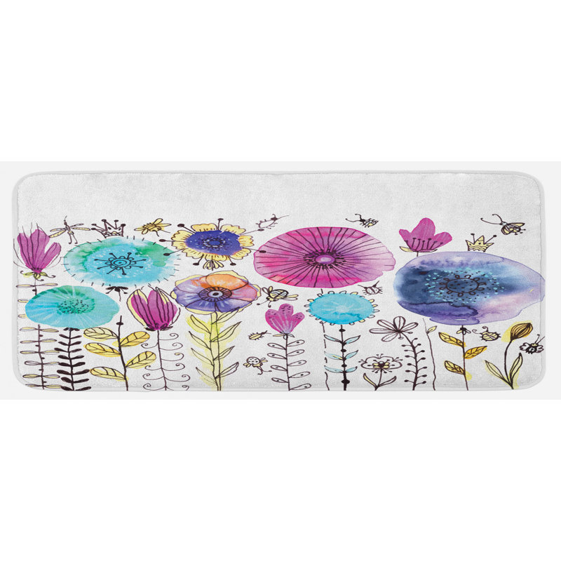 Tapis de cuisine libellule