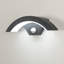 Matte Black 10cm H Integrated LED Outdoor Armed Sconce