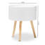 Solid + Manufactured Wood Bedside Table-405516826