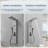 3-way Diverter Shower Tower Panel System with Fixed Shower Head-91485678