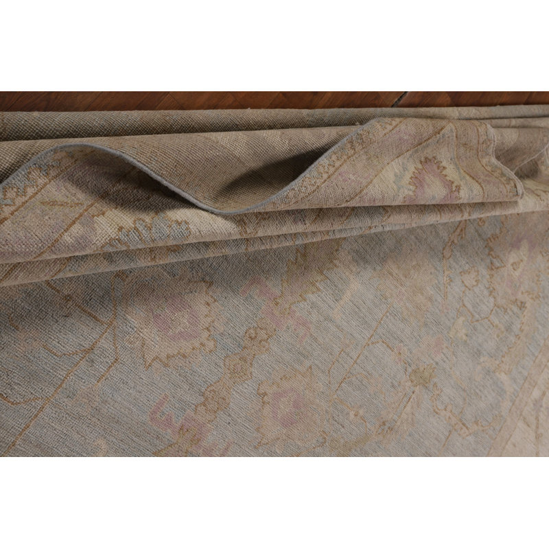 Vegetable Dye Oushak Turkish Area Rug 9x12