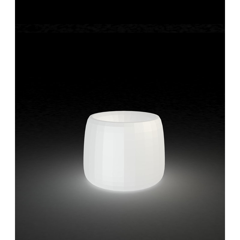 Organic Resin Pot Planter, 10.5" H x 13.75" W x 13.75" D