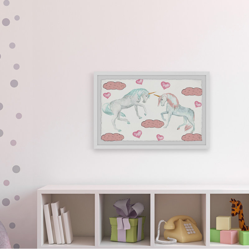 Crigger Crigger Cute Unicorns - Single Picture Frame Print, 61cm H x 91cm W