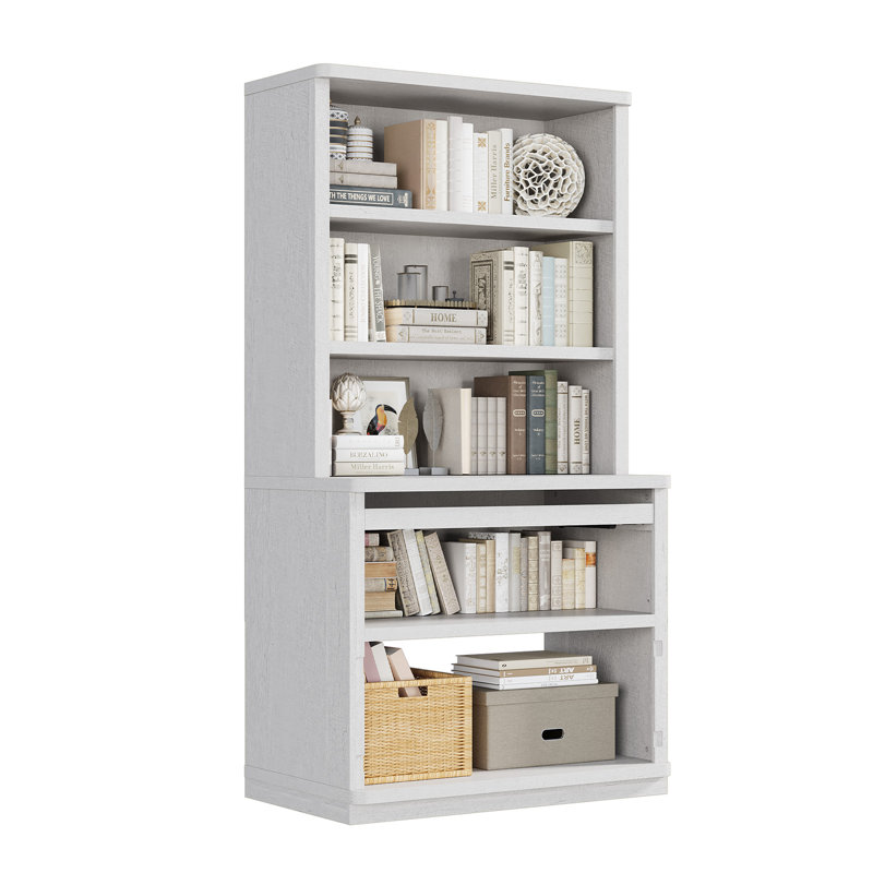 Bibliothèque standard H 5 po x l 37 po Brusnice, Blanc
