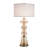 Glass Table Lamp - Cordon Gold - White Shade