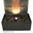 Rippled Slate Copper/Natural Outdoor Water Fountain with Light