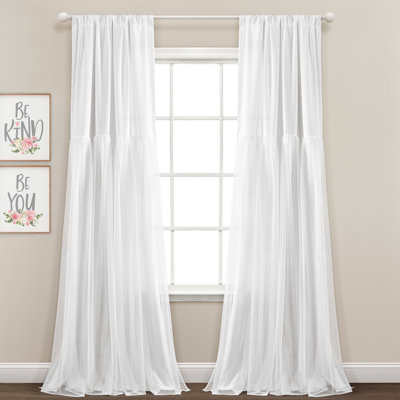 Semi Sheer Curtain Pair