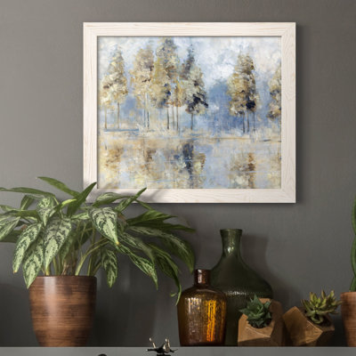 " Blue Golden Forest " Painting Print