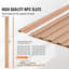 Panneaux de lattes en bois 8 pièces 96 x 6 pouces pour mur moderne-111626068