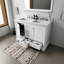 Meuble-lavabo double blanc 48 po X P 22 po D et 46 po Miroir-117984721