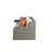 Bitanya 82''L Outdoor Patio Sectional Sofa with 2 Pillows and 2 Ottomans in Beige and Gray