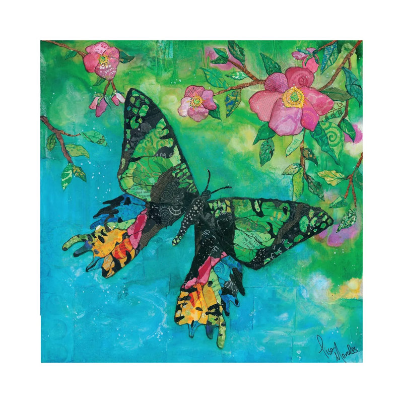 «Insect Sunset», reproduction d'art sur toile tendue, 26" x 26", Gallery Wrapped Canvas, No Frame