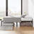 Twin Metal Bed Frame with Under-Bed Storage, Heavy Duty Mattress Foundation