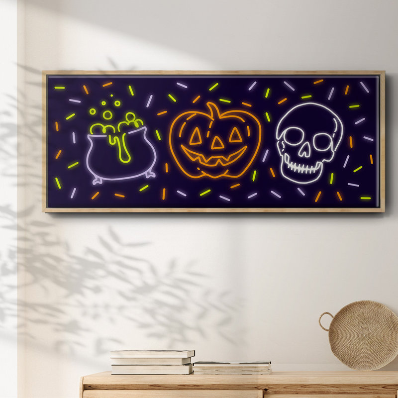 Neon Halloween Collection D-, toile encadrée