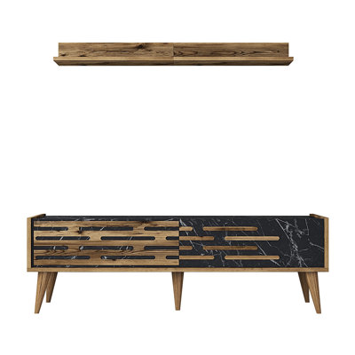Keikei Unfinished TV Stand for TVs up to 60"