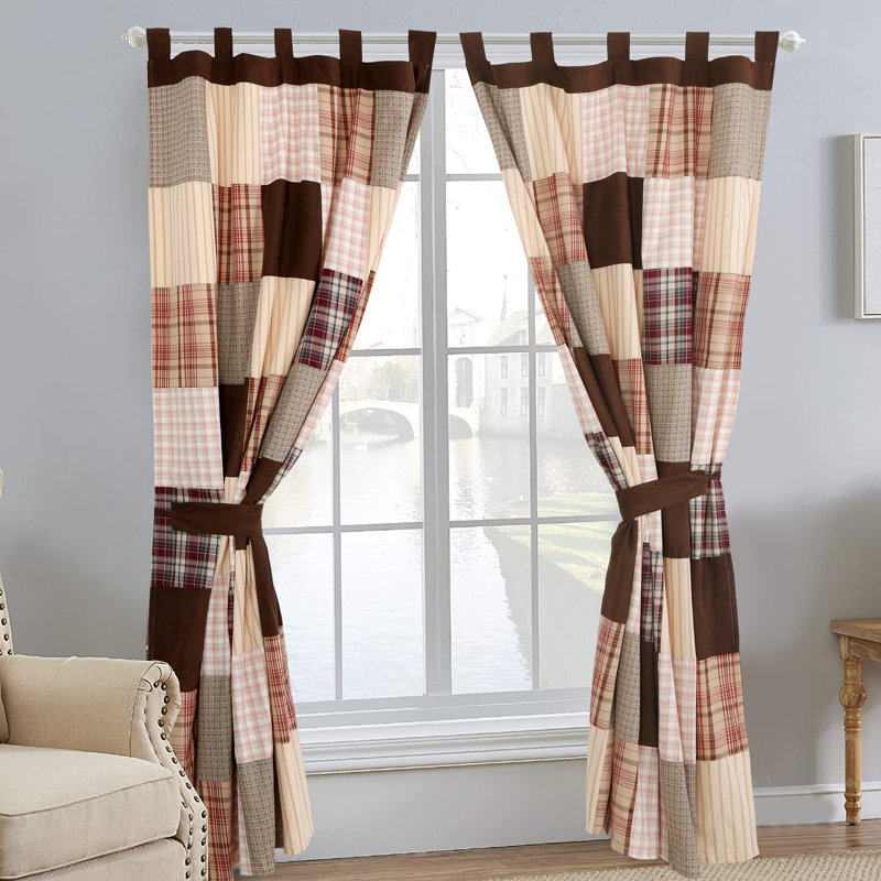 Carwyn Semi Sheer Curtain Panel Pair