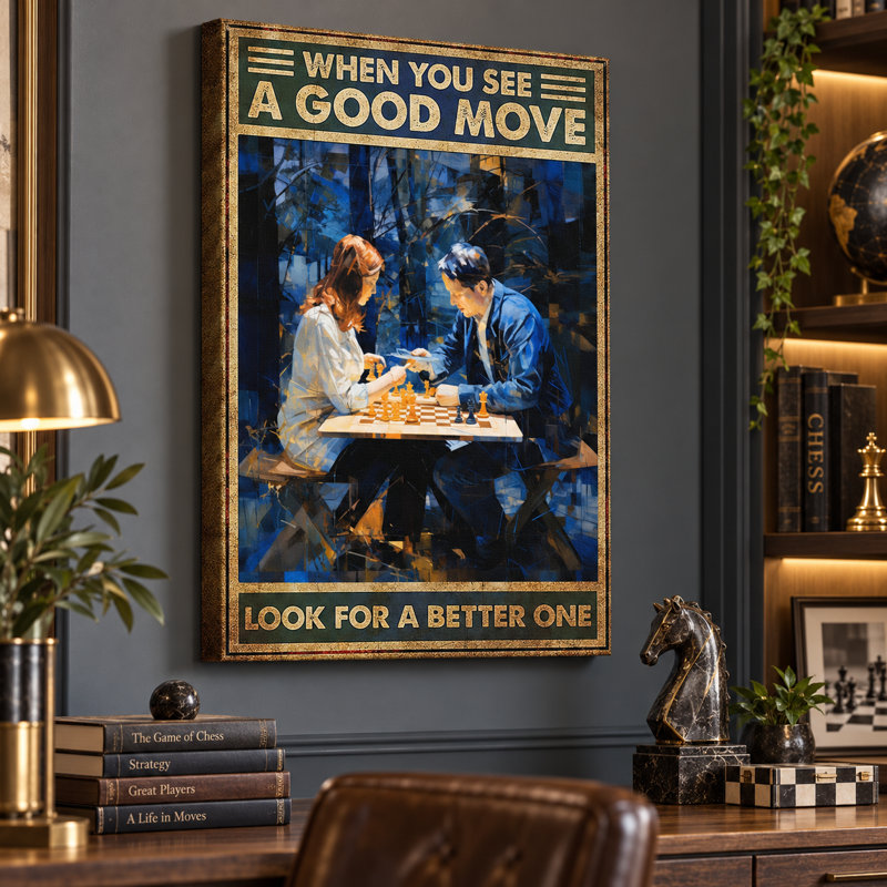 Quand vous voyez un bon projet, cherchez-en un meilleur. Tableau sur toile tendue - Décoration pour salon, chambre ou bureau