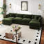 Canapé-lit en chenille moderne avec repose-pieds-1006864265-1006864275