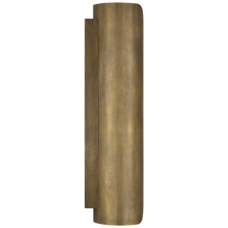Anne-Marie Barton Armise 18" Sconce with Alabaster, 29" H x 7" W x 7.75" D, Mottled Brass
