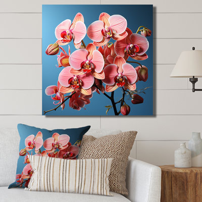 " Neon Pink Orchids Pop I "