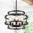  5-Light 20 inch Dimmable Industrial Retro Caged Chandelier For Bedroom, Kitchen, Entryway,Diningroom-1110969321