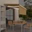 Dakota Fields 250cm D Fabric Yellow&White Cover Retractable Patio Awning-1659476317-1659476314