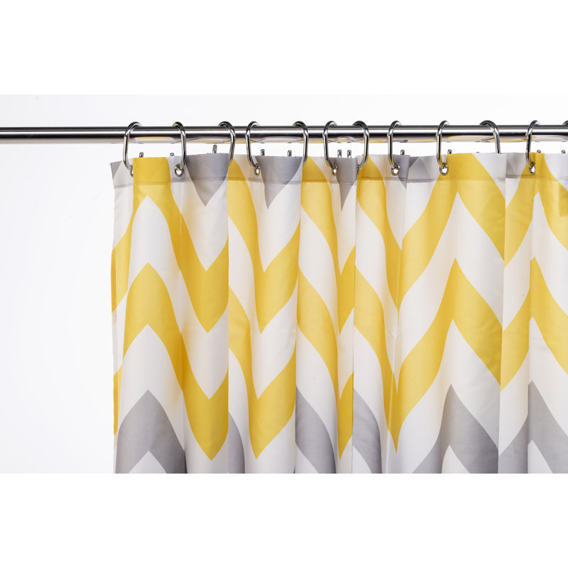 Shower Curtain, Yellow/Grey