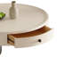 Table basse en bois massif avec tiroirs de rangement pratiques, table d'appoint multifonctionnelle pour un espace de salon organisé