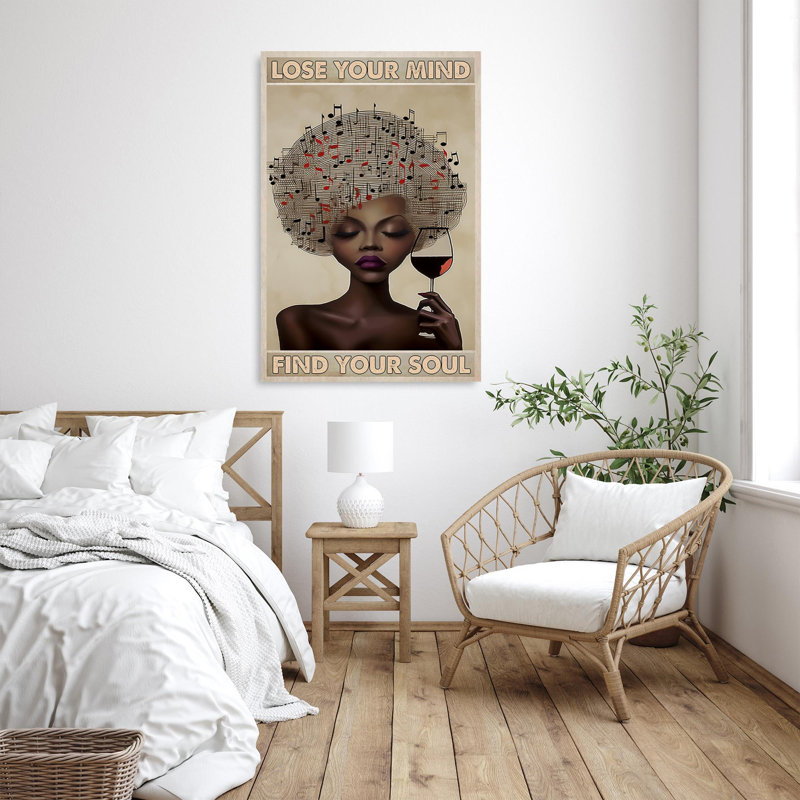 «Music Lose Your Mind 1», impression sur toile, H 36 po x l 24 po x P 1,25 po