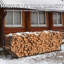 43.9cm W Metal Log Rack