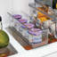 Stackable Fridge Storage Bin with Handle - Fridge and Freezer Organizer Bin for Snacks and Yogurt Pouches