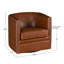 Chaise pivotante avec garniture cloutée et canapé simple de salon capitonné et compact