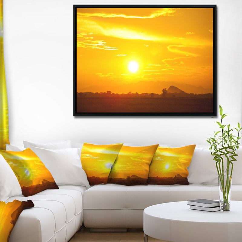 Reproduction de photo sur toile tendue encadrée, H 28 po x l 60 po x P 1,5 po, Cadre noir