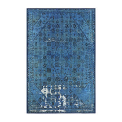Tapis oriental bleu