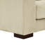 Grand canapé modulaire double rembourré en velours côtelé avec 3 sièges et coussins réglables en bois de couleur beige Canapé surdimensionné confortable Assemblage facile Aucun outil supplémentaire requis et sans effort