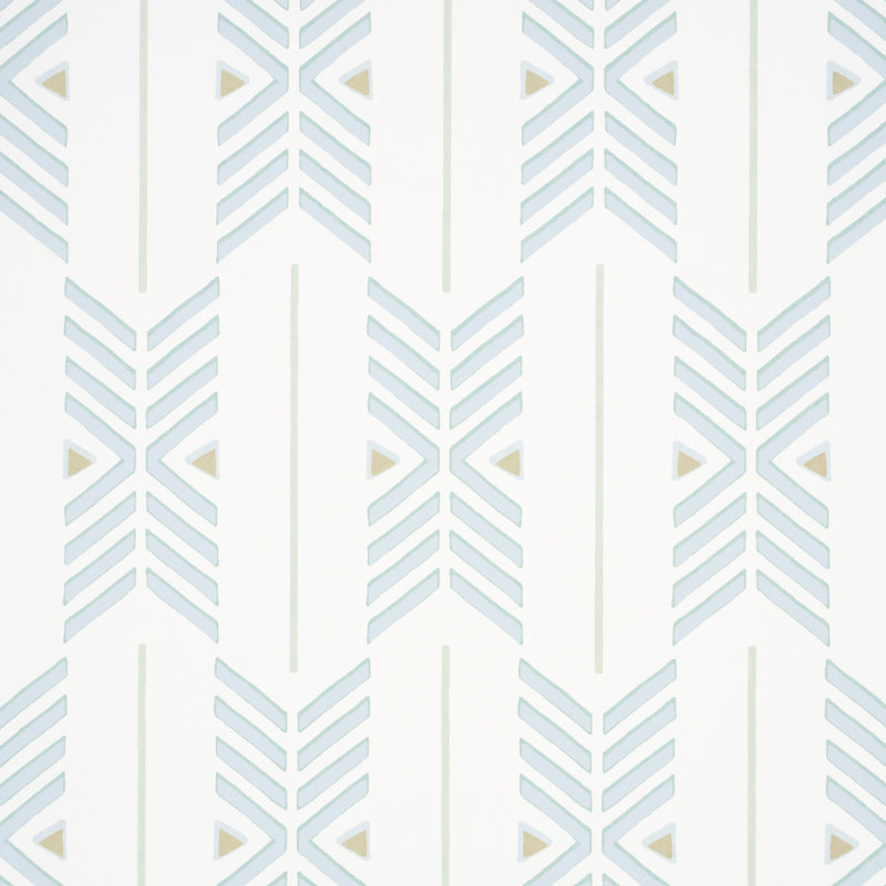 Schumacher x A Rum Fellow Quiver Wallpaper, Haze