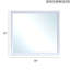 Miroir moderne, blanc
