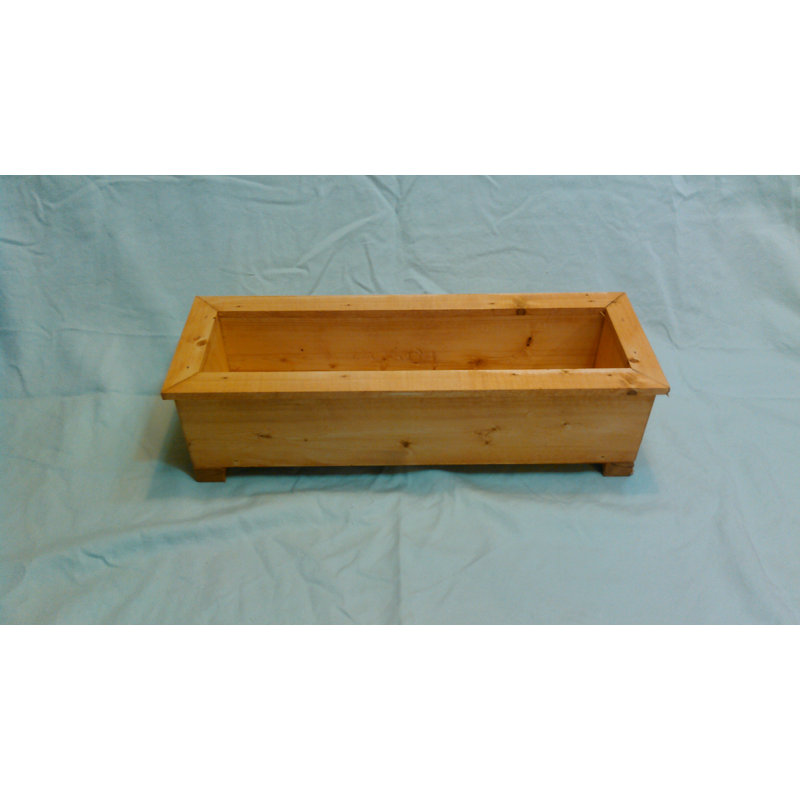 Boîte à fleurs en bois Jayne, H 4,75 po x l 12,5 po x P 6 po