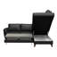 Migues Leather Corner Sofa with Sleeping Function and Storage-1251999393-1251999392