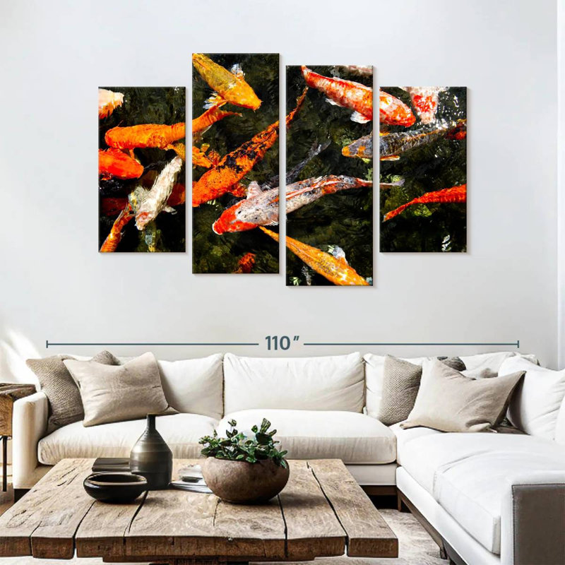 Brampt Lucky Koi Fish Pond, 54'' H x 84'' W