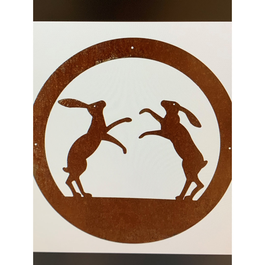 Boxing Hares Wall Décor
