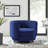 Velvet Swivel Armchair-450587101