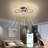 Bulmer Modern Flush Mount Ceiling Fan with Dimmable LED Light Kit,RC,Reversible Blades,6 Speeds - 4 Rings