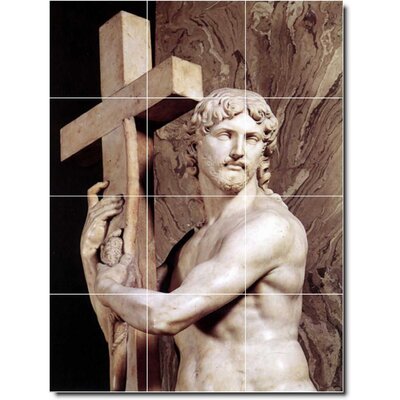 24"" x 32"" Ceramic Painting Decorative Mural Tile 8"" x 8 -  Picture-Tiles.com, W05780-L