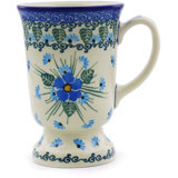 Forget Me Not Handmade Stoneware Coffee Mug