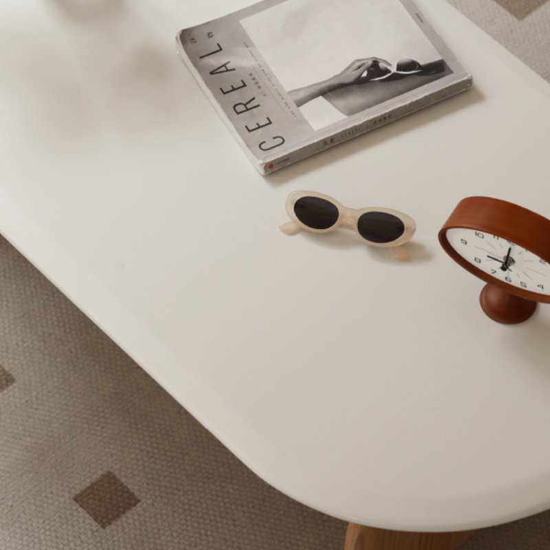 Table basse simple en bois massif Wabi-sabi