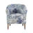 Carmorn Ocean Upholstered Barrel Club Chair with Wood Legs-1165318549