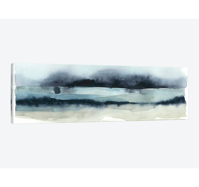 « stormy sea ii », reproduction d’impression sur toile, H 16 po x l 48 po x P 1,5 po, Toile tendue